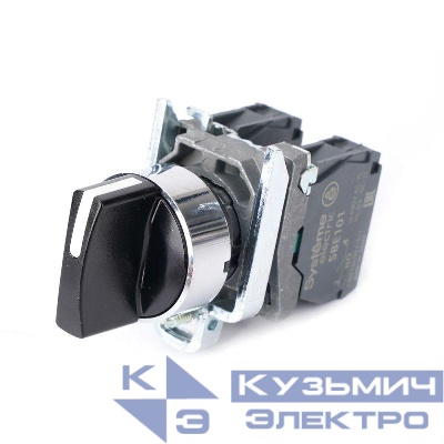 Переключатель модульный SB4 в сборе 22мм 3поз. с фиксацией 2НО SE SB4BD33