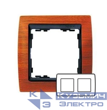Рамка 2-м Simon82 вишня Simon 82825-61
