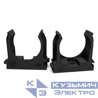 Держатель для труб (клипса) d32мм для монтажн. пистолета атмосферостойкая черн. Промрукав PR13.0408