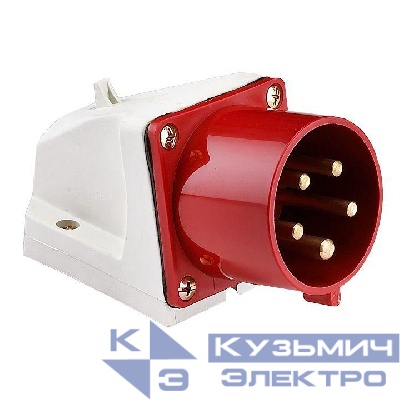 Вилка стационарная 515 16А 3P+PE+N 380В IP44 EKF ps-515-16-380