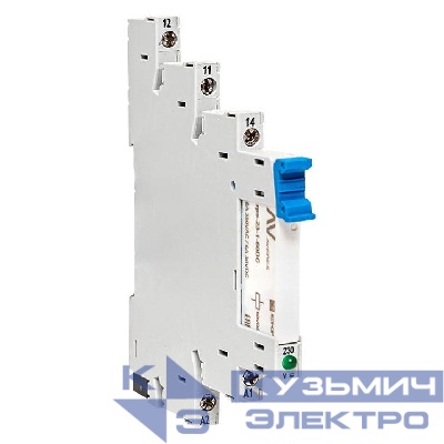 Реле промежуточное РП slim 23/1 6А 230В AC с розеткой в сборе EKF rps-23-1-60-rms230AC