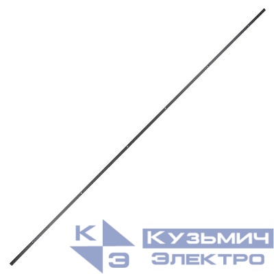 Шинопровод MTR16 2M-BL 2000х16мм накладной низковольтный Pro черн. JazzWay 5057258