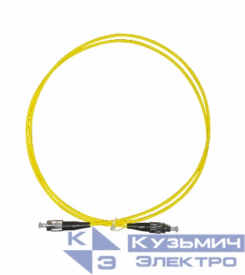 Патч-корд оптический соединительный FC-FC/UPC SM Simplex 3.0мм 9/125, 1м, LSZH
