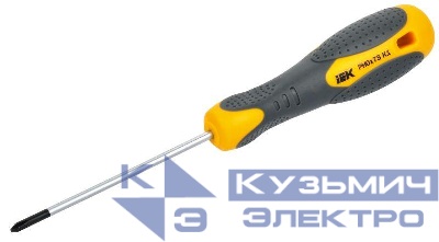 Отвертка крестовая Ph0х75мм K1 ARMA2L 3 IEK A2L3-SC10-K1-PH-00-075