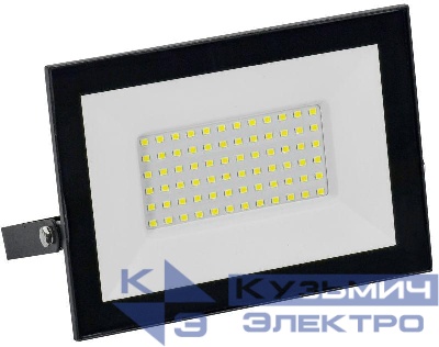 Прожектор светодиодный СДО 001-70 6500К IP65 черн. GENERICA LPDO501-070-65-K02-G