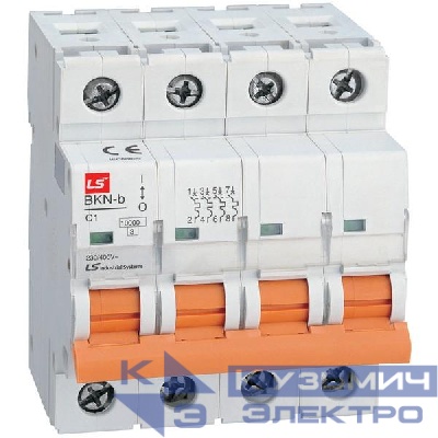 Выключатель автоматический модульный 4п B 10А 10кА BKN-b LS Electric 061404078B