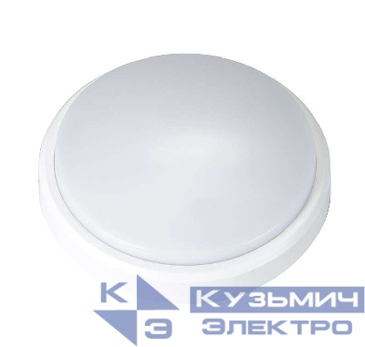 Светильник светодиодный "Банник" PBH-PC2-RA 8Вт 4000К IP65 ЖКХ ДБП кругл. пылевлагозащ. бел. JazzWay 1035646