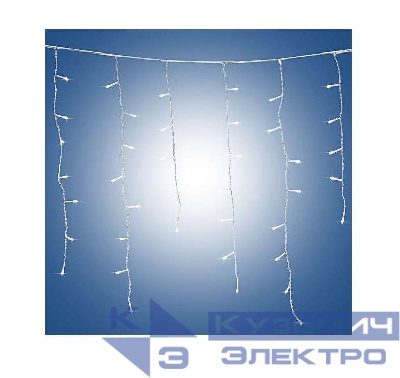 Гирлянда "Сосульки" IC80LD-W-E 80LED бел. 2м Shlights 4690601040718