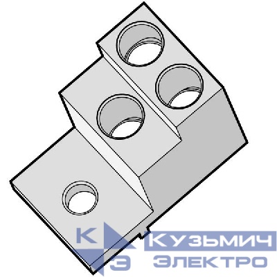 Адаптер переходник комплект 3 пол. под 3 провод EBT43; TS800 LS Electric 70821174801