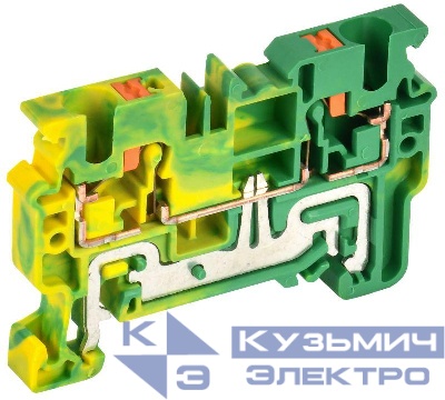 Колодка клеммная CP-PEN земля 4кв.мм жел./зел. IEK YCT21-00-K52-004