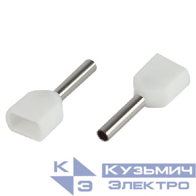 Наконечник-гильза двойн. НШвИ(2) 0.5-8 с изолированным фланцем (уп.50шт) Эра Б0063268