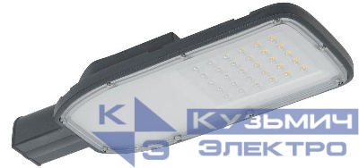 Светильник светодиодный ДКУ 1004-50Ш 5000К IP65 уличный консольный сер. IEK LDKU1-1004-050-5000-K03