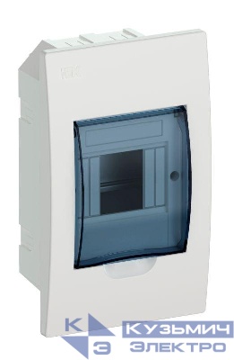 Корпус встраиваемый ЩРВ-П-4 Krepta 3 IP41 пластик. бел. IEK MKP12-V-04-40-20