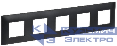 Рамка 5-м SKANDY SK-F05Bl черн. IEK SK-M52-K02