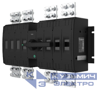 Выключатель-разъединитель SYSTEMEPACT SD1250 4п 800А рукоятка фронт. центр (зак. отдельно) SE SSD12504MF0800