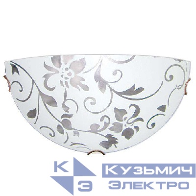 Светильник НББ 21-60 М19 "Эрика" 300/2 1х60Вт E27 IP20 матов. бел./клипсы зол. (инд. упак.) Элетех 1005204376