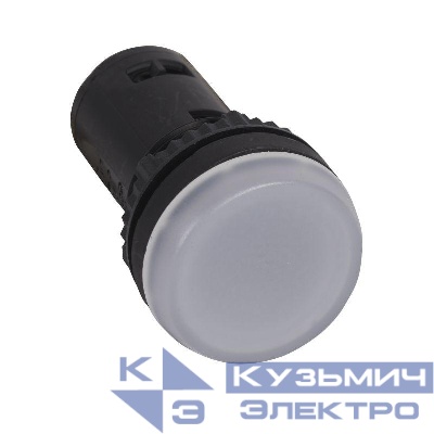 Лампа сигнальная монобл. 230В бел. Osmoz Leg 024610