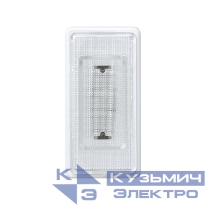 Лампа сигнальная с прозр. крышкой узкая 130-250В Simon27 бел. 27808-34