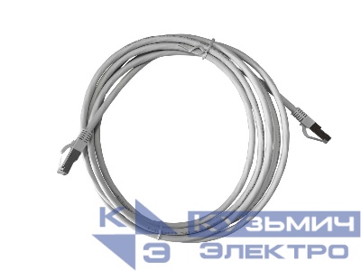 Патч-корд FTP4 cat.6, 3.0м, литой коннектор, серый, LSZH, NETKO Expert CKC