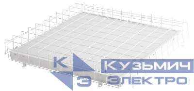 Решетка защитная SPO-BAR-650-650 светильников Армстронг 657х657х98 армир. сталь Эра Б0055406