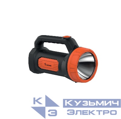 Фонарь аккумуляторный 3Вт 2 режима свинцово-кислотный аккум. 4В 1.2А.ч шнур для подзарядки (в компл.) КОСМОС KOCAccu9103W