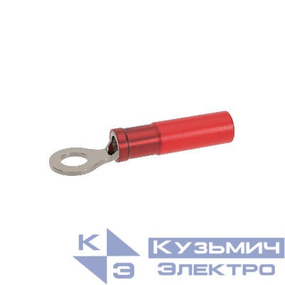 Наконечник кольцевой с изолированным фланцем ТУТ для жилы 0.5-1.5кв.мм с отверстием под винт М4 (НКИ-ТУТ) DKC IRCL-1.5-4HS