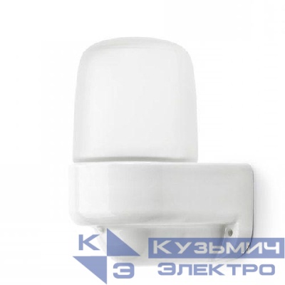 Светильник НББ 02-60-003 для бани керамика/стекло угловой IP54 E27 max 60Вт 150х110х85 бел. Эра Б0064016