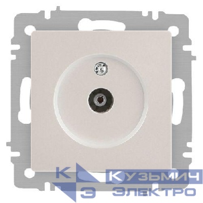Розетка телевизионная одиночная TV СП Accent 6-301-06 IP20 перламутр. Intro Б0063613