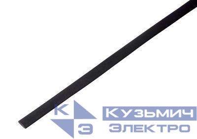 Трубка термоусадочная ТУТ нг 8.0/4.0 черн. 1м Rexant 20-8006