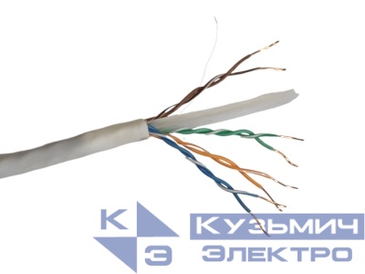 Кабель связи симметричный U/UTP Сat 6 ZH нг(А)-HF 4х2х0,57 Indoor 305м