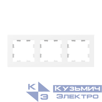 Рамка 3-м Эпика пластик бел. EKF UP1-FPW-03