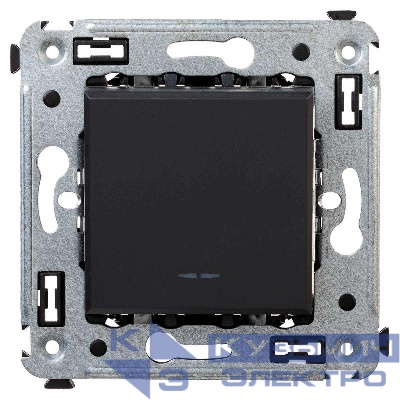 Переключатель 1-кл. СП Avanti "Черный матовый" DKC 4412113
