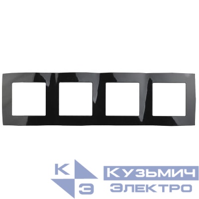 Рамка 4-м 12-5004-06 черн. ЭРА Б0014776