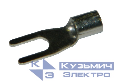 Вилочный кабельный наконечник SNBM 2-4 (НВ d=4,3мм) 1,5-2,5мм2, неизолированный, 100 шт, NETKO Optima