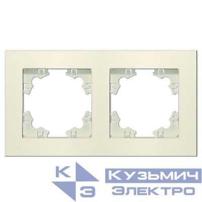 Рамка 2-м Афина универс. сл. кость (ivory) Universal A0044-I