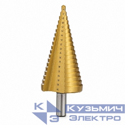 Diamond Industrial Сверло ступенчатое 4-40 мм, 19 ступеней, HSS-TIN Diamond Industrial DIDSS440