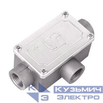 Коробка ответвительная 118х67х42мм 3 ввода М25х1.5 IP55 алюм. DKC 6330-25