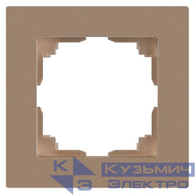 Рамка 1-м СП Accent 6-501-04 шампань Intro Б0063746