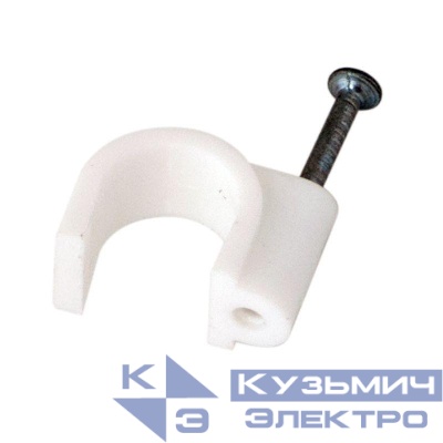 Крепеж кабеля круглый 12мм (уп.50шт) Rexant 07-4012