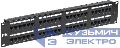 Патч-панель 2U кат.5E UTP 48 портов Dual ITK PP48-2UC5EU-D05