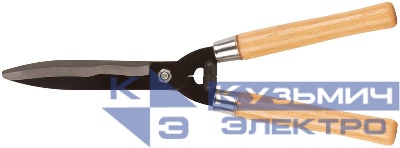 Кусторез волнистые лезвия с черненым покрытием деревянные ручки 500мм FIT 77107