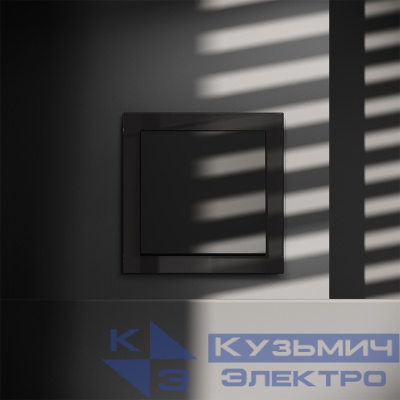 Заглушка VOLTUM S70 с суппортом, (черный матовый)