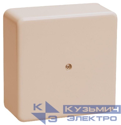 Коробка распаячная ОП 75х75х20 IP20 КМ41212-02 (6 клем. 6кв.мм) сл. кость IEK UKO10-075-075-020-K32