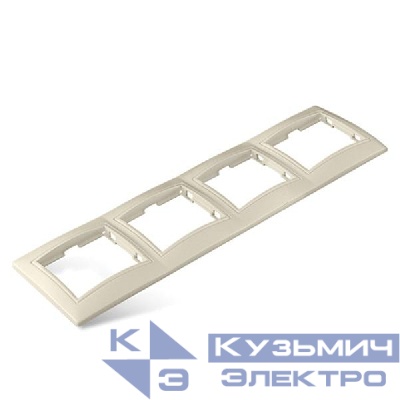 Рамка 4-м Севиль горизонт. сл. кость UNIVersal Б-С0046