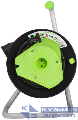 Удлинитель на пластик. катушке 1х15м без заземл. GAZ-2x0.75-15m Greenline ПВС 2х0.75 Эра Б0065096