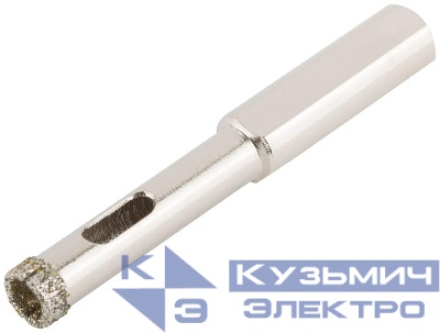 Коронки кольцевые по керамограниту камню и кафелю алмазные набор 8х65мм (уп.2шт) FIT 16202