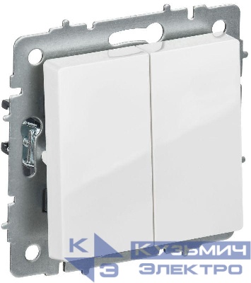 Выключатель перекрестный 2-кл. СП BRITE ВС10-2-3-БрБ 10А механизм бел. IEK BR-V23-0-10-K01 0
