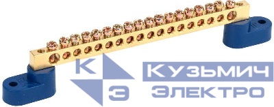 Шина нулевая ШНИ 6х9-18 У2-С на 2х угл. изол. IEK YNN10-69-18C2-K07