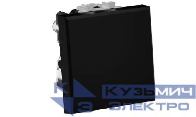 Выключатель модульный 1-кл. 2п 2мод. Avanti "Черный матовый" DKC 4412222