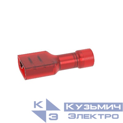 Наконечник-разъем плоский розетка 2.8х0.5 полностью изолированный для кабеля сечением до 1.5кв.мм DKC IFCS-FI-1.5-2.8-5